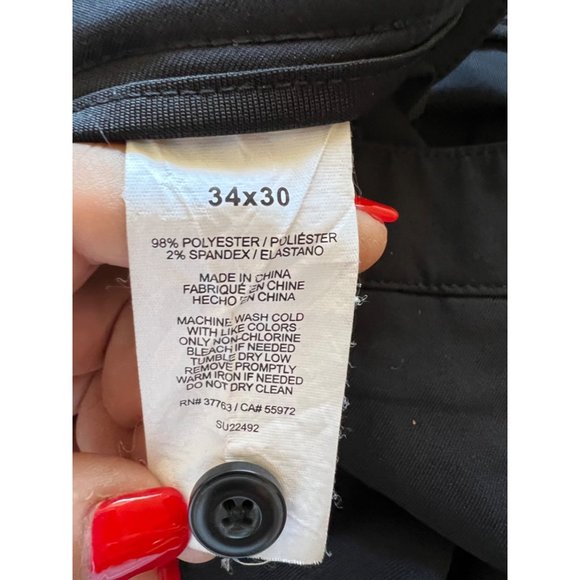 PGA Tour Black Pants Mens Size 34x30 - Picture 3 of 4